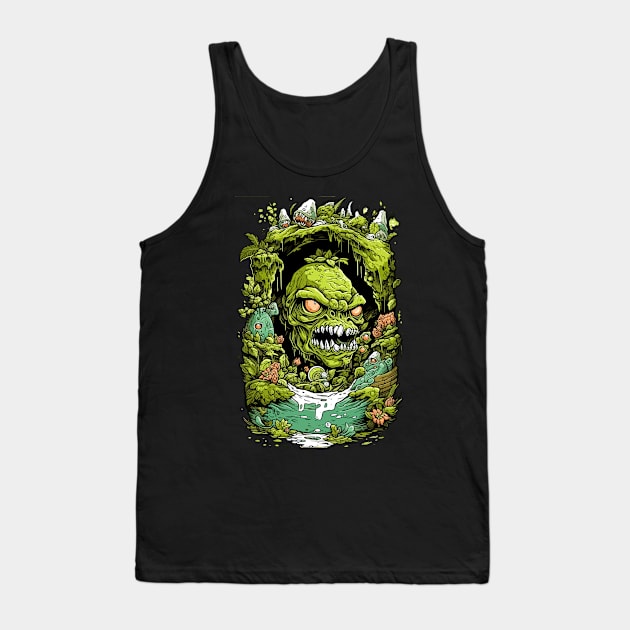 Enchanted Goblincore Wanderer Tank Top by Mossy Cave